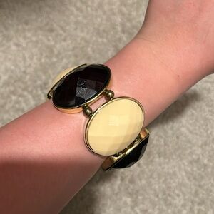 Black and cream bracelet